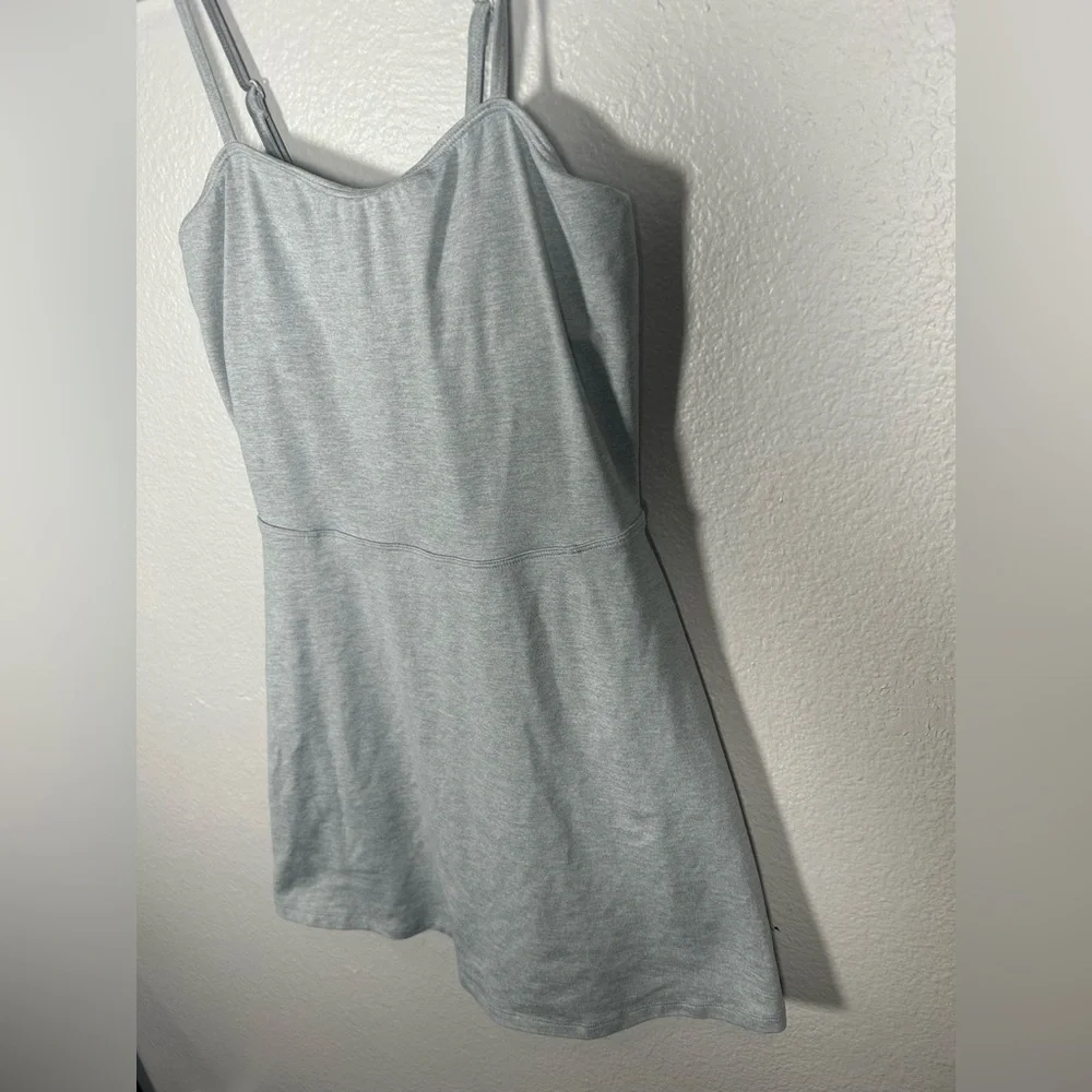 Alo Yoga Courtside Tennis Dress Heather Gray Alosoft Fit Flare Small S - Picture 5 of 10
